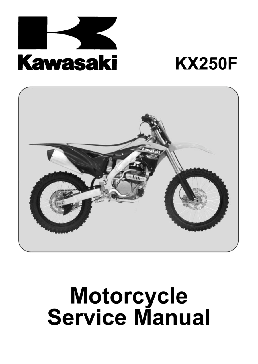 Manual De Serviços - Kawasaki - KX 250F - 2013 - 2014