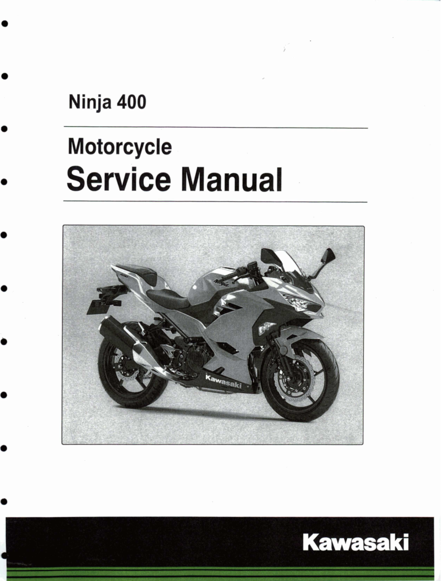 Manual De Serviços - Kawasaki - Ninja 400 - Ninja 400 ABS - 2018 - 2019