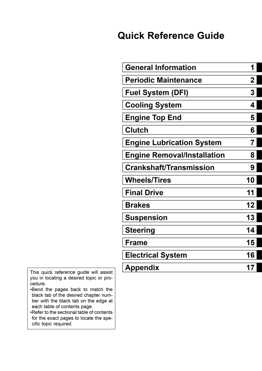 Manual De Serviços - Kawasaki - Ninja ZX-10R - 2008