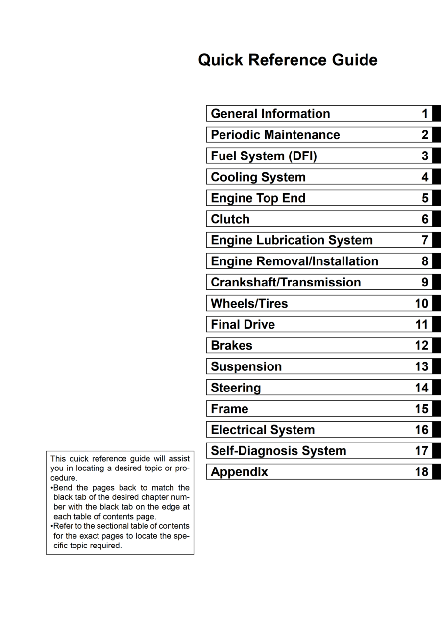 Manual De Serviços - Kawasaki - Ninja ZX-10R - Ninja ZX-10R ABS - 2011