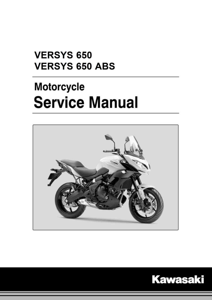 Manual De Serviços - Kawasaki - Versys 650 - Versys 650 ABS - 2015