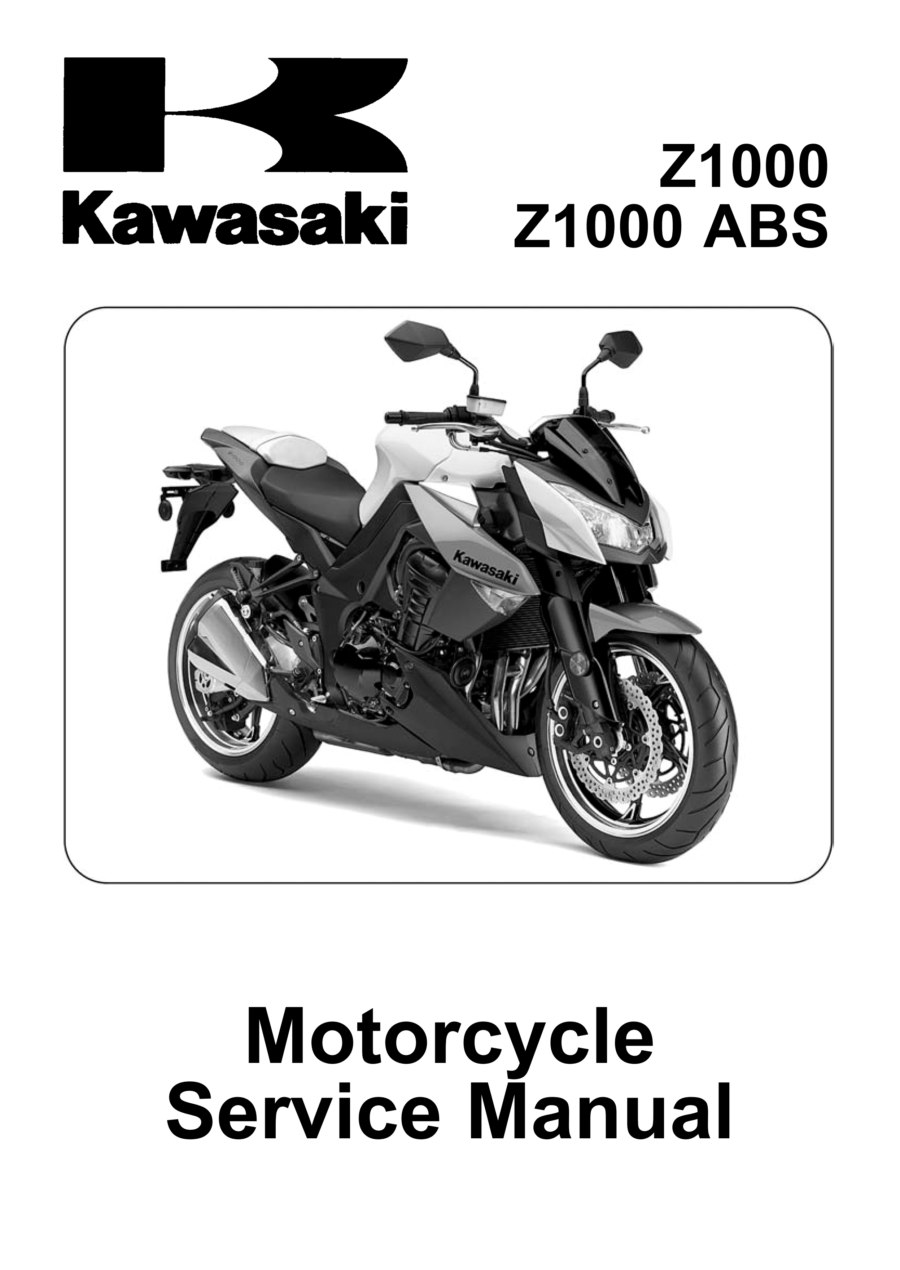 Manual De Serviços - Kawasaki - Z1000 - Z1000 ABS - 2010 - 2013