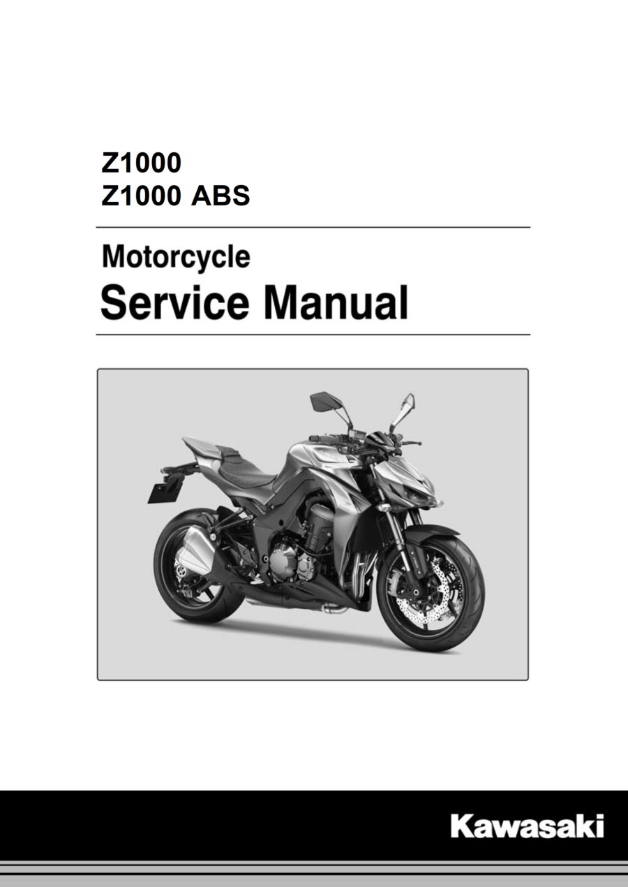 Manual De Serviços - Kawasaki - Z1000 - Z1000 ABS - 2014 - 2015