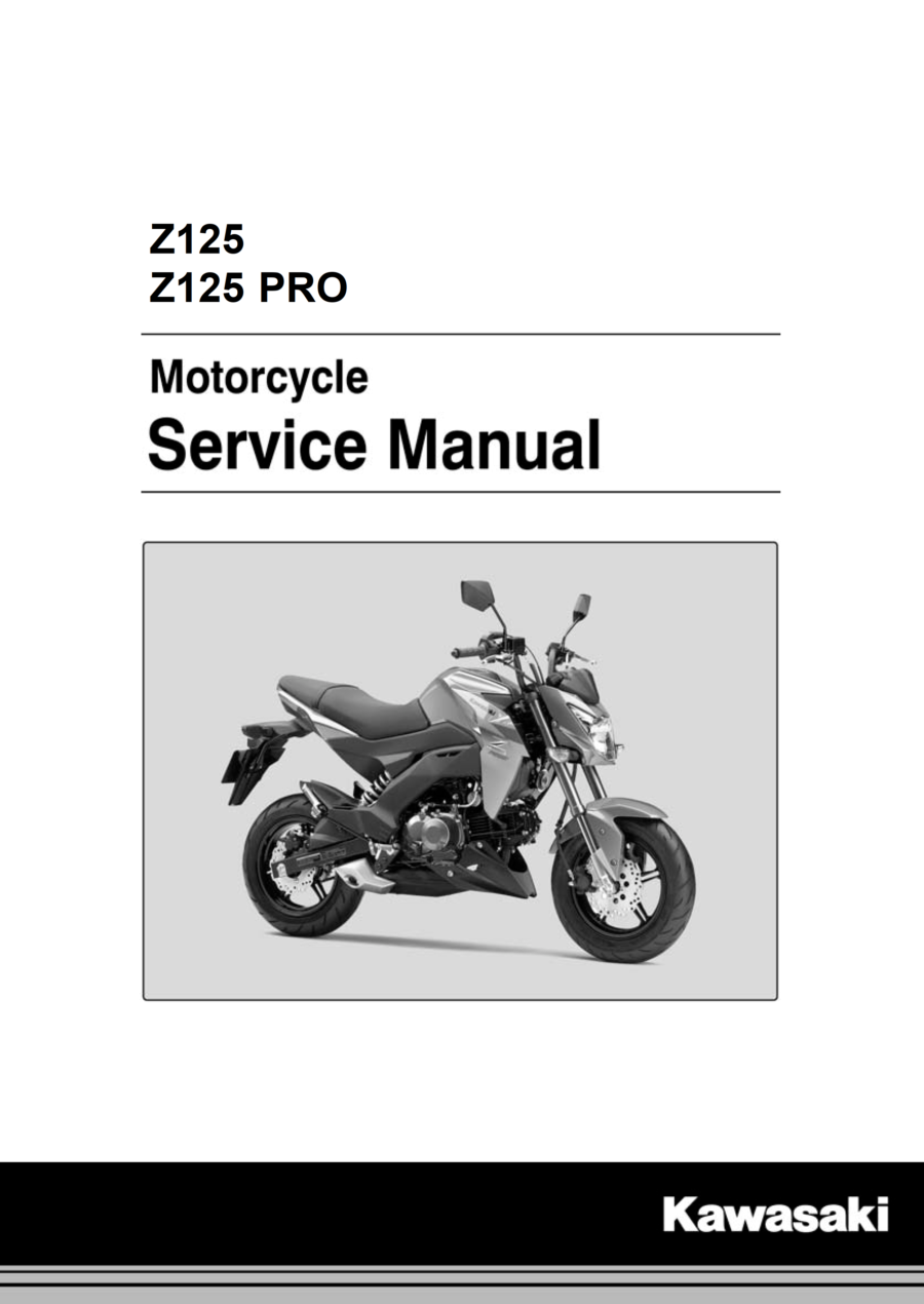 Manual De Serviços - Kawasaki - Z125 - Z125 Pro - 2016 - 2017