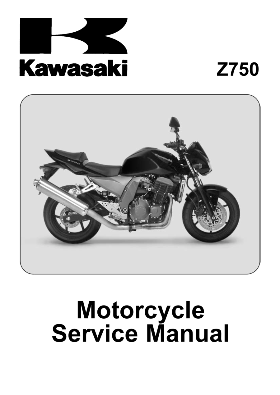 Manual De Serviços - Kawasaki - Z750 - 2004