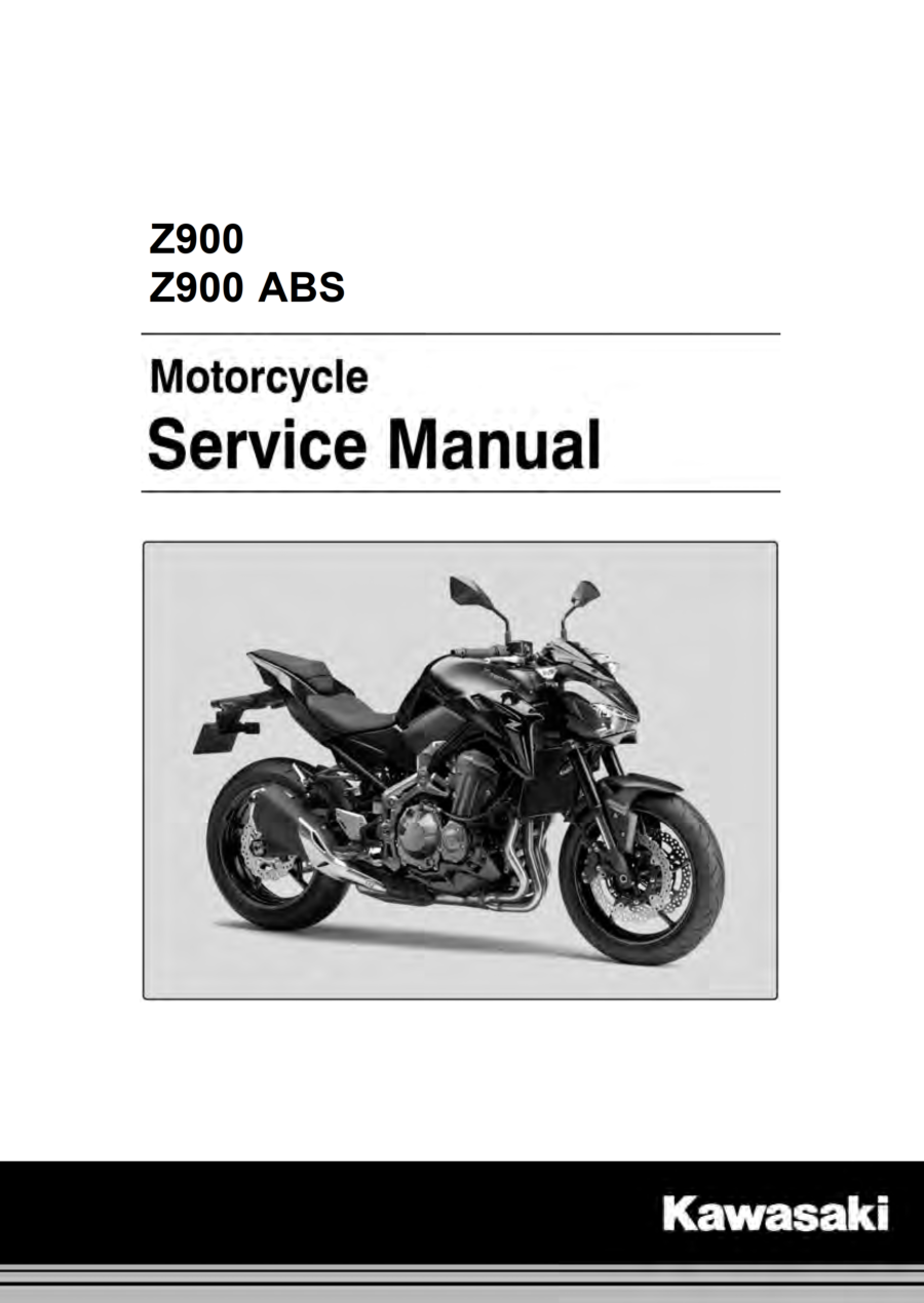 Manual De Serviços - Kawasaki - Z900 - Z900 ABS - 2017