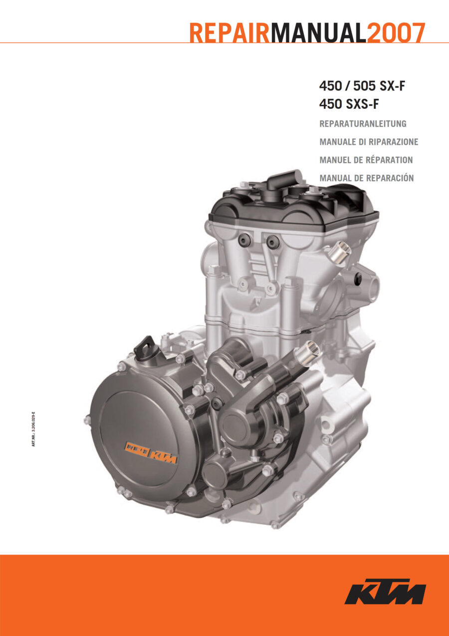 Manual De Serviços - Ktm - 450 - 505 SX-F - 450 SXS-F - 2007