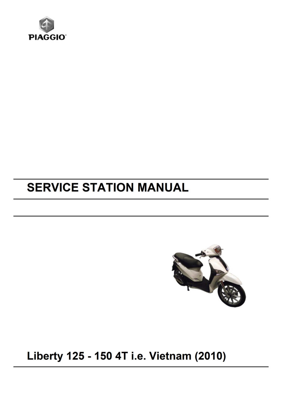 Manual De Serviços - Piaggio - Liberty 125 - 150 4T i.e. Vietnam - 2010