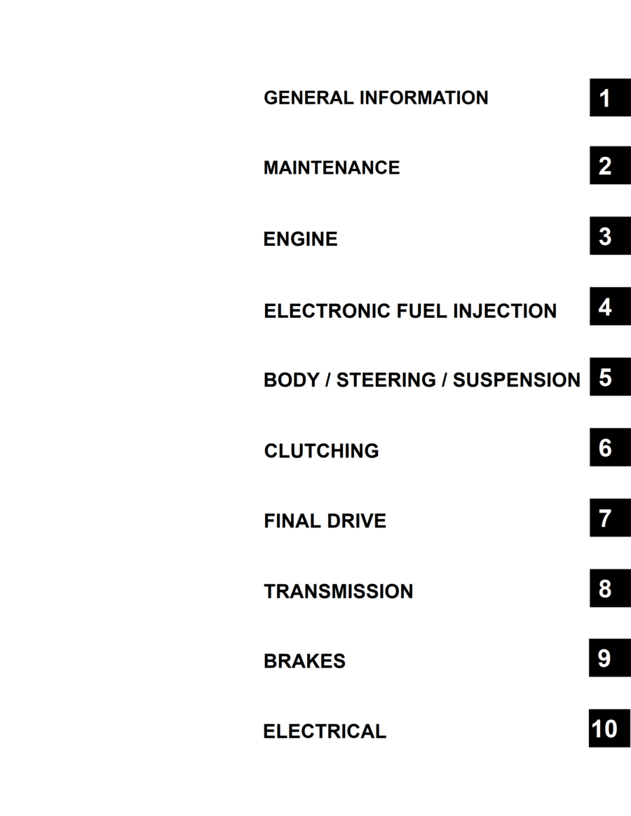 Manual De Serviços - Polaris - Ranger RZR - RZR S - RZR 4 - 2011