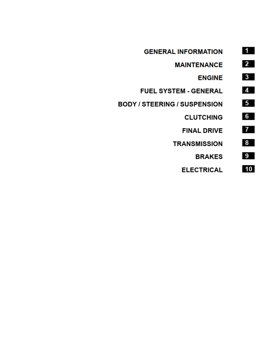 Manual De Serviços - Polaris - Sportsman 570 - 2014