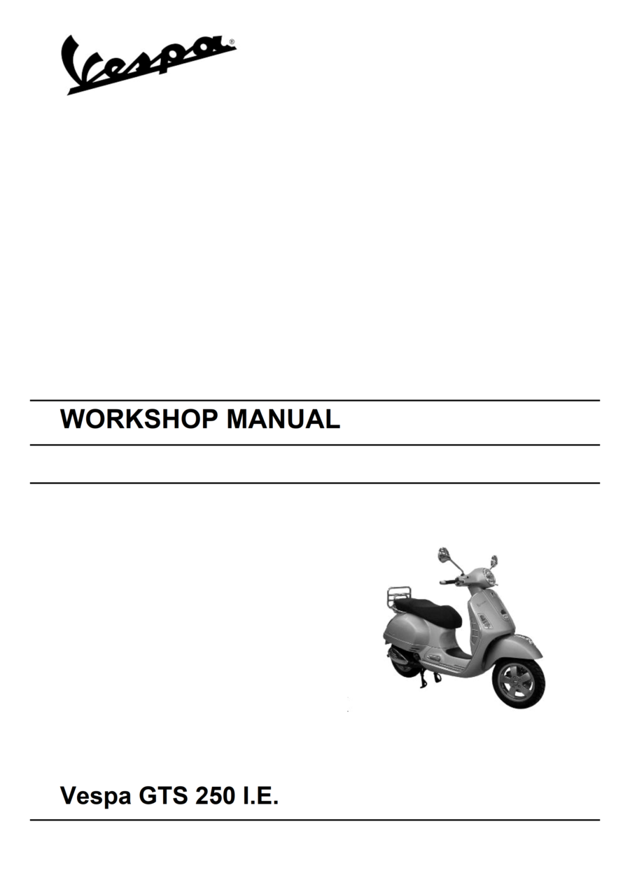 Manual De Serviços - Vespa - GTS 250 I.E. - 2007