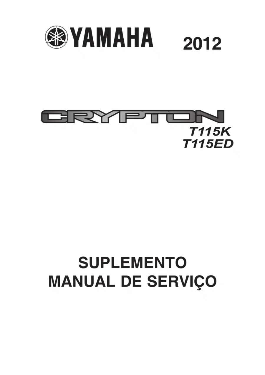 Manual De Serviços - Yamaha - CRYPTON T115 ED - K - 2010 - 2012