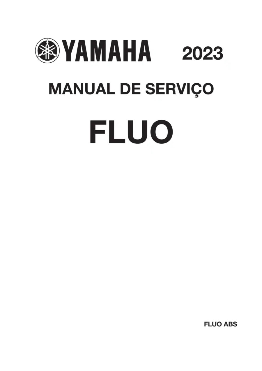 Manual De Serviços - Yamaha - FLUO 125 ABS - 2023