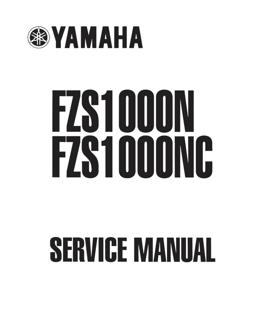 Manual De Serviços - Yamaha - FZS 1000 - 2001