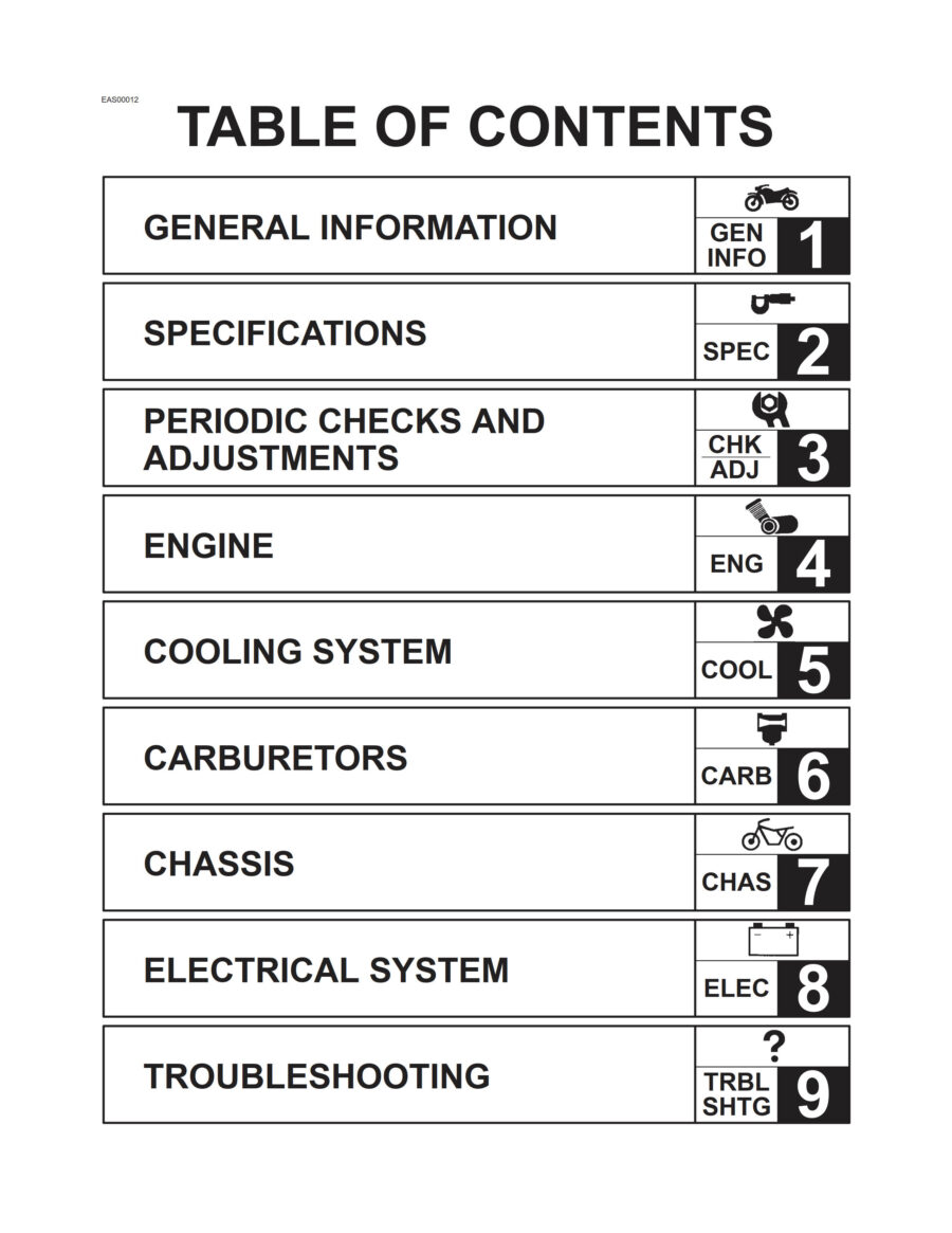 Manual De Serviços - Yamaha - FZS 1000 - 2001