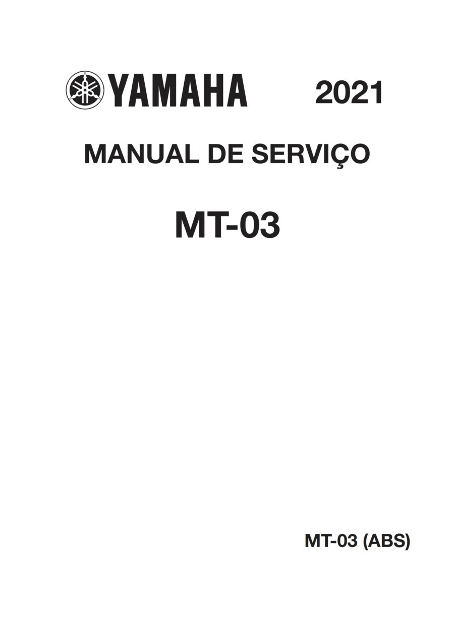 Manual De Serviços - Yamaha - MT-03 ABS - 2021