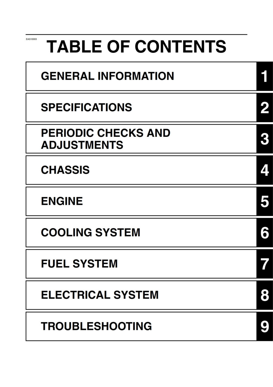 Manual De Serviços - Yamaha - MT-07 ABS - 2014