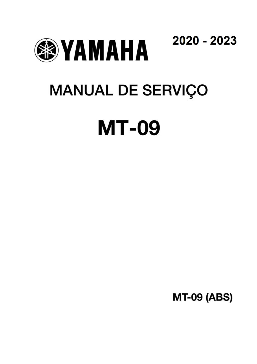 Manual De Serviços - Yamaha - MT-09 ABS - 2020 - 2023