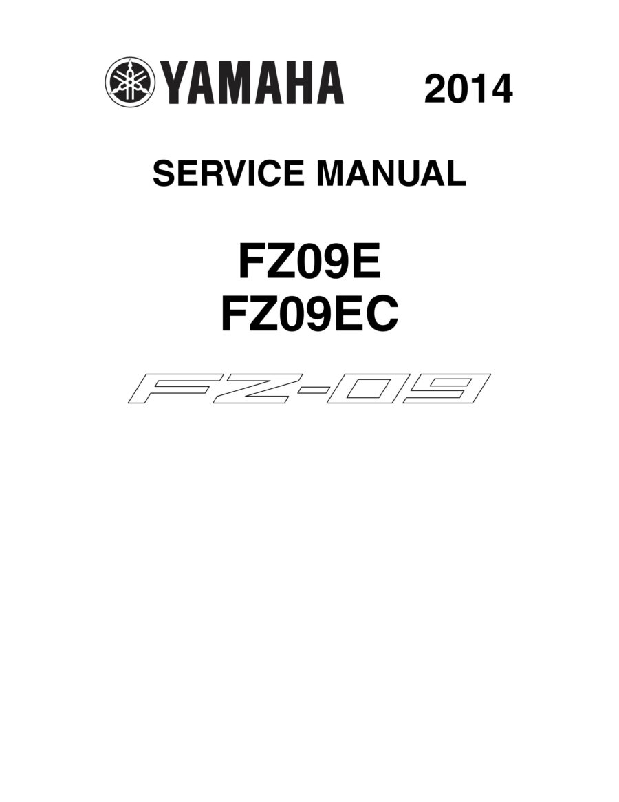 Manual De Serviços - Yamaha - MT-09 - FZ 09 - 2014