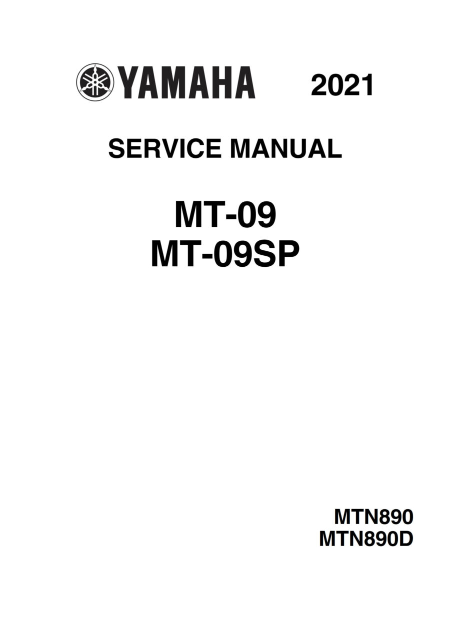 Manual De Serviços - Yamaha - MT-09 - MTN 890 - 2021