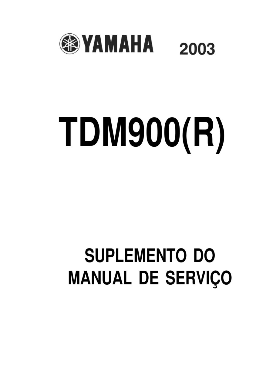 Manual De Serviços - Yamaha - TDM 900 - 2002 - 2004