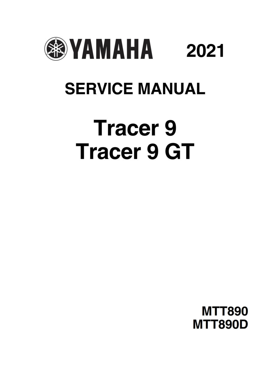 Manual De Serviços - Yamaha - TRACER 9 - TRACER 9 GT - 2021