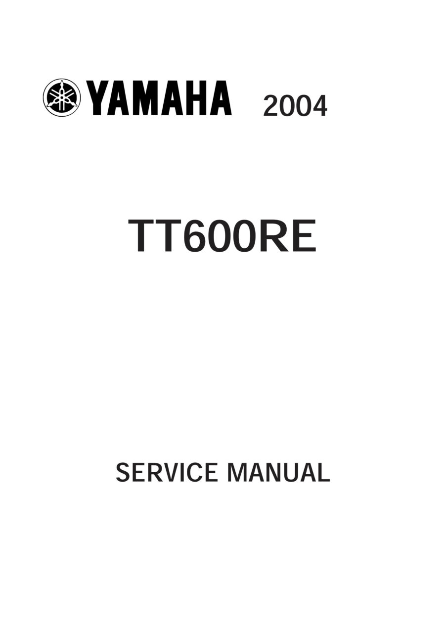 Manual De Serviços - Yamaha - TT 600 RE - 2004