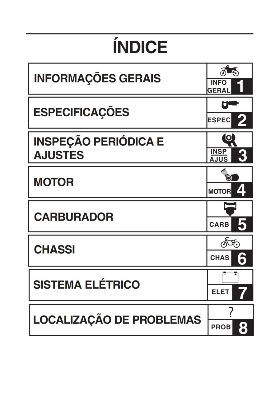 Manual De Serviços - Yamaha - TT-R 230 - 2007 - 2010