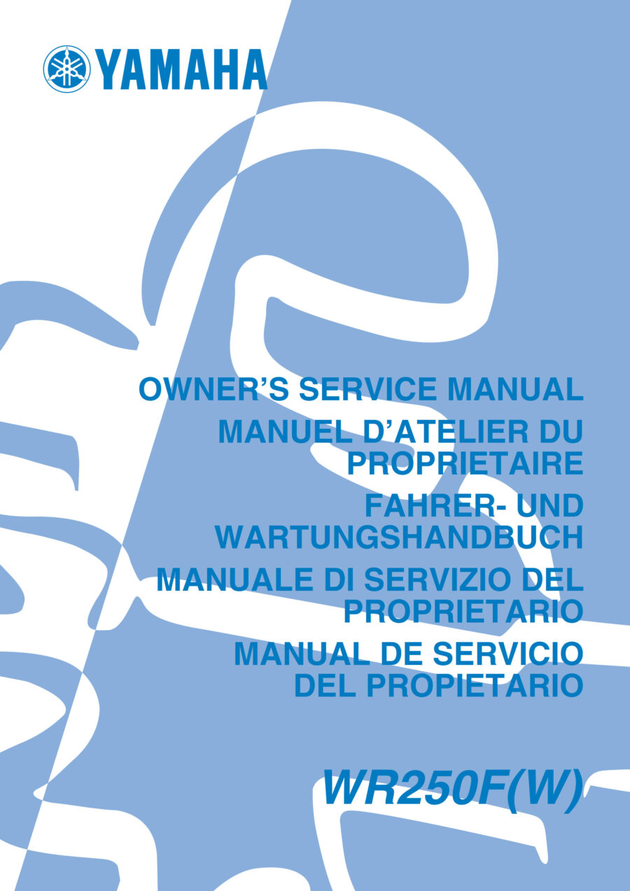 Manual De Serviços - Yamaha - WR 250 F - 2006