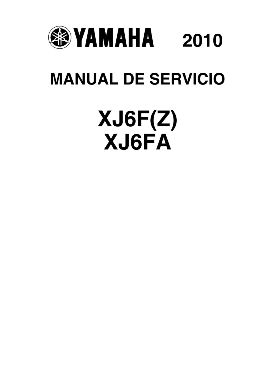 Manual De Serviços - Yamaha - XJ6 F(Z) - XJ6 FA - 2010