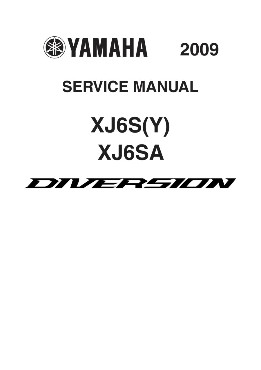 Manual De Serviços - Yamaha - XJ6 S(Y) - XJ6 SA - DIVERSION - 2009