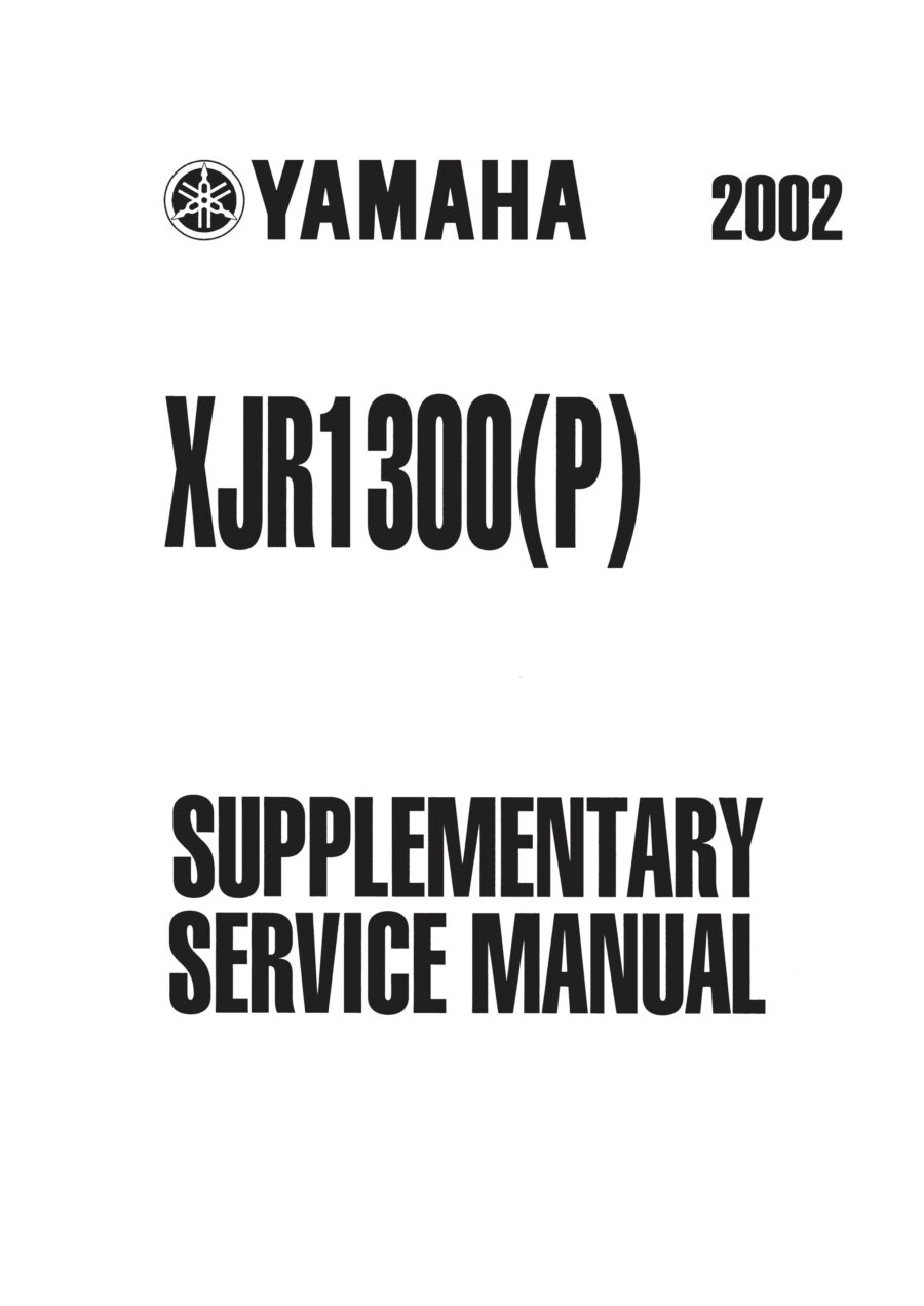 Manual De Serviços - Yamaha - XJR 1300 - 1999 - 2002