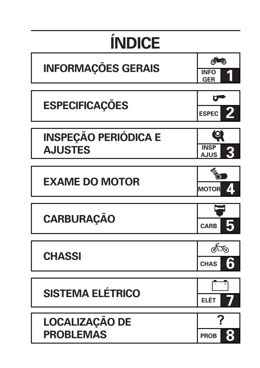 Manual De Serviços - Yamaha - XT 225 - 1998