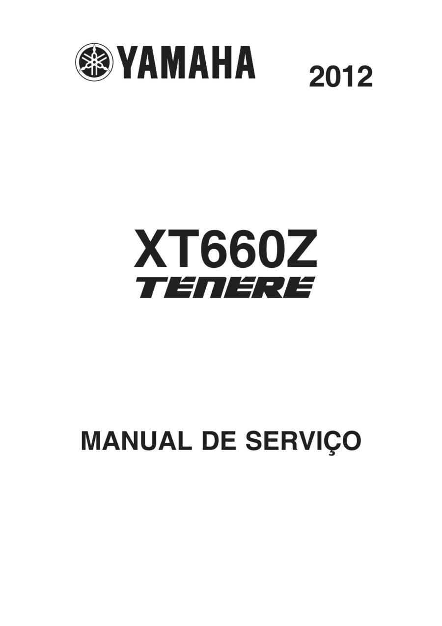 Manual De Serviços - Yamaha - XT 660 Z - Ténéré - 2012