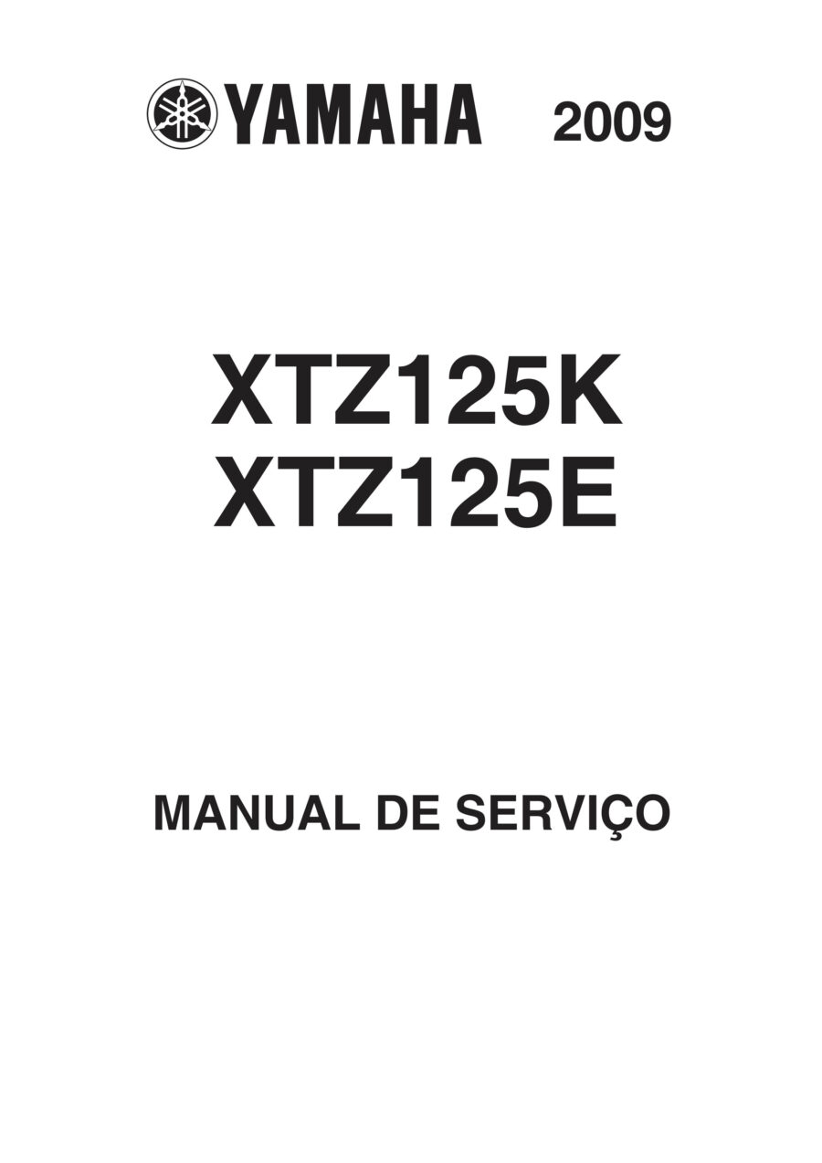 Manual De Serviços - Yamaha - XTZ 125 - K - E - 2009 - 2011