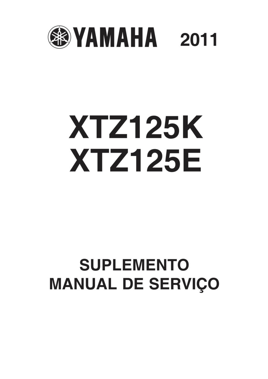 Manual De Serviços - Yamaha - XTZ 125 - K - E - 2009 - 2011