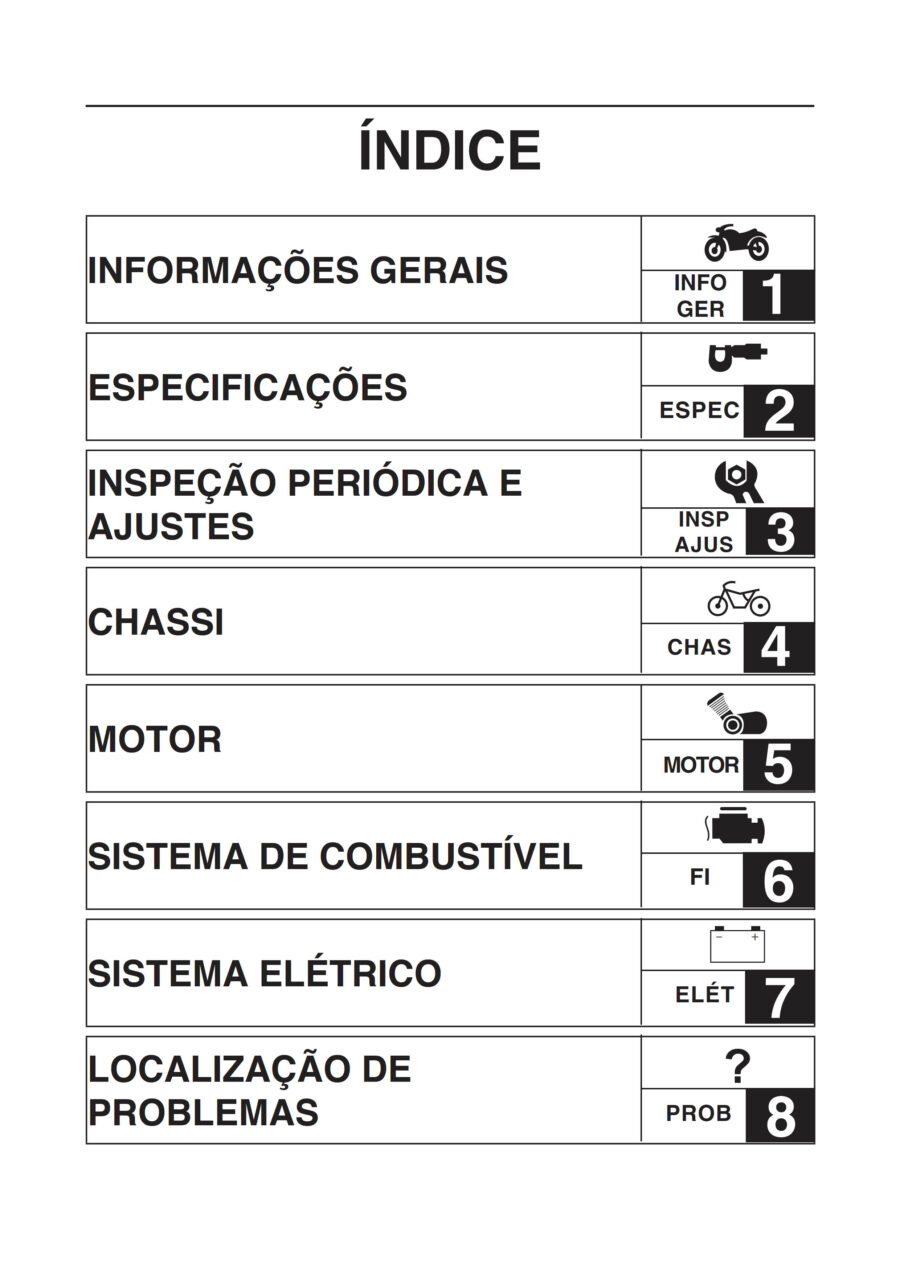 Manual De Serviços - Yamaha - XTZ 150 E - ED Crosser - 2015 - 2017