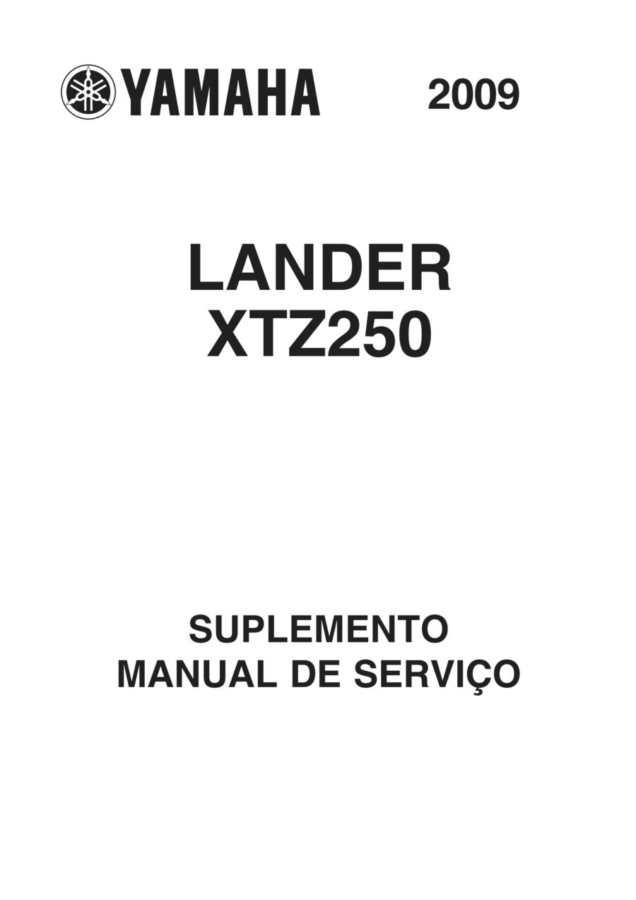 Manual De Serviços - Yamaha - XTZ 250 Lander - 2006 - 2009