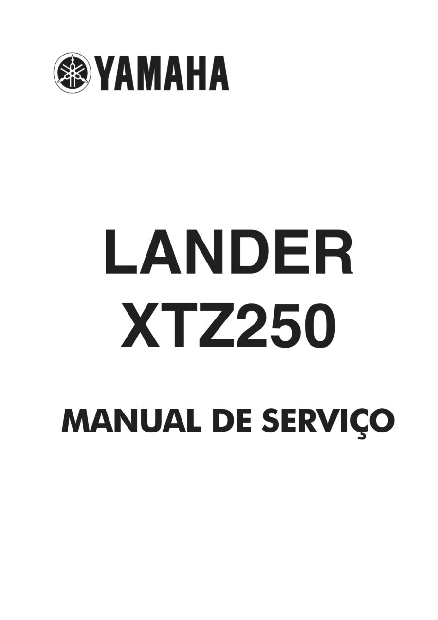 Manual De Serviços - Yamaha - XTZ 250 Lander Blueflex - 2016