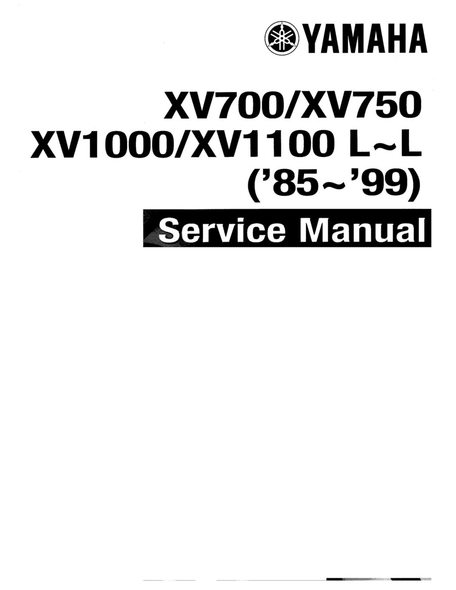 Manual De Serviços - Yamaha - XV 700 - 750 - 1000 - 1100 Virago - 1985 - 1999