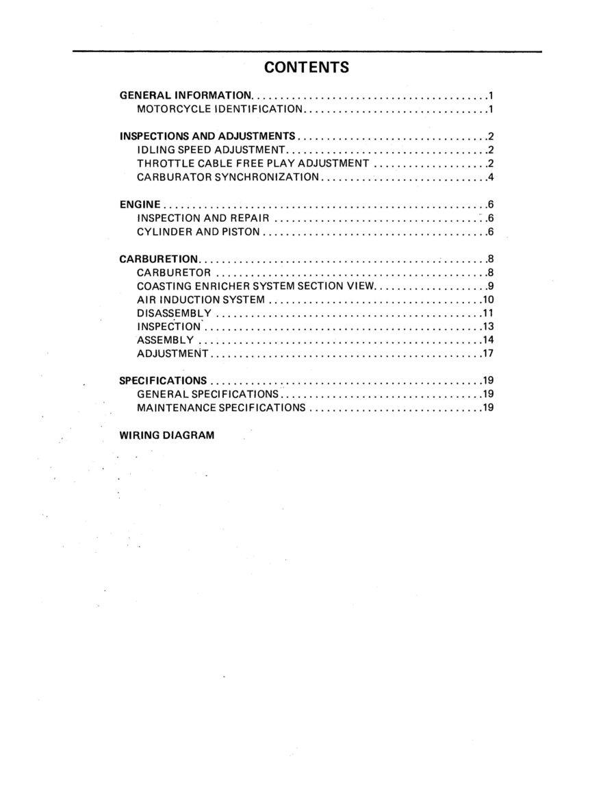 Manual De Serviços - Yamaha - XV 700 - 750 - 1000 - 1100 Virago - 1985 - 1999