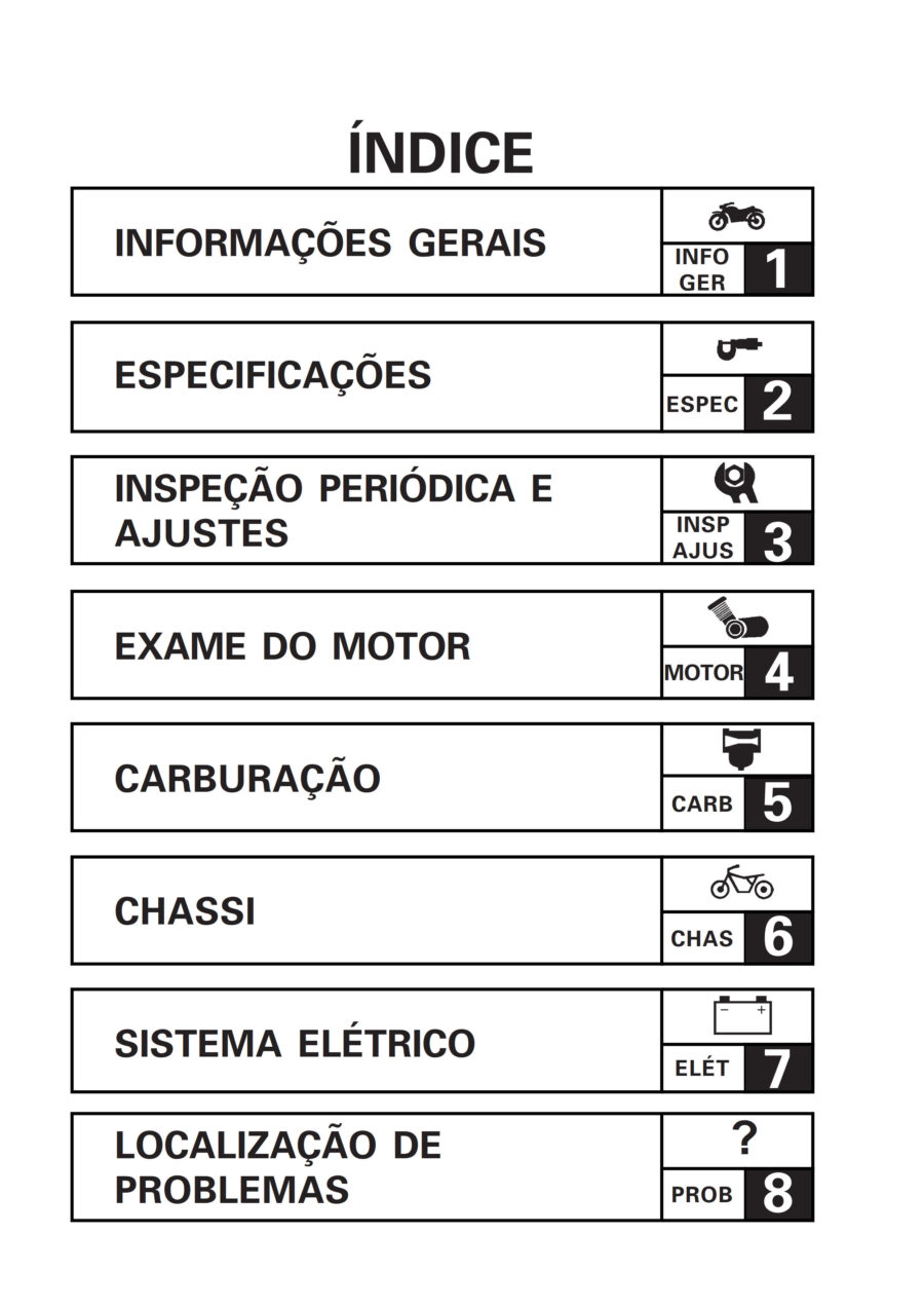 Manual De Serviços - Yamaha - YBR 125 - 2000 - 2008