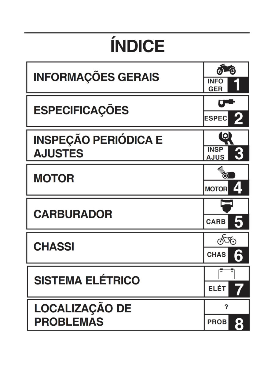 Manual De Serviços - Yamaha - YBR 125 Factor E - ED - K - 2009 - 2014