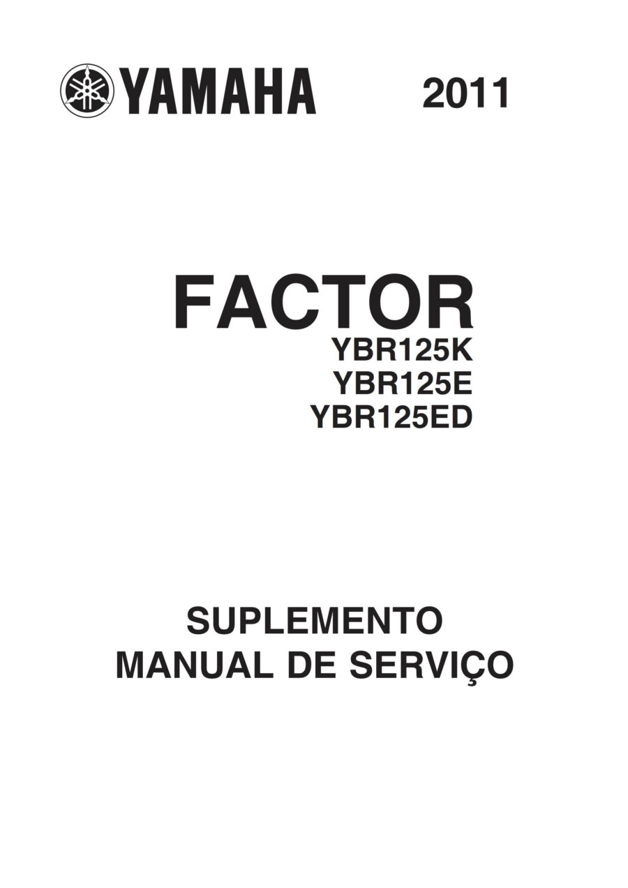 Manual De Serviços - Yamaha - YBR 125 Factor E - ED - K - 2009 - 2014