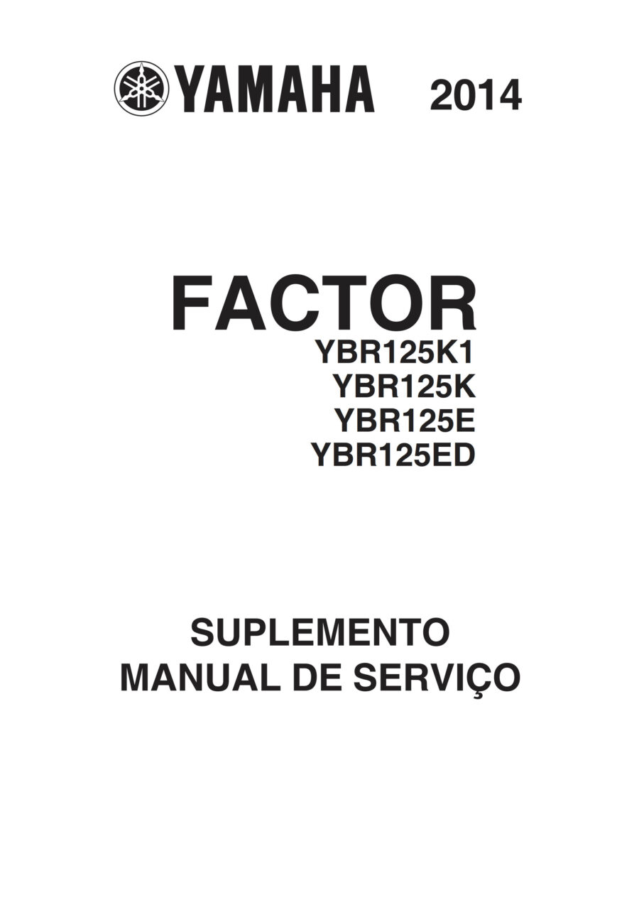 Manual De Serviços - Yamaha - YBR 125 Factor E - ED - K - 2009 - 2014