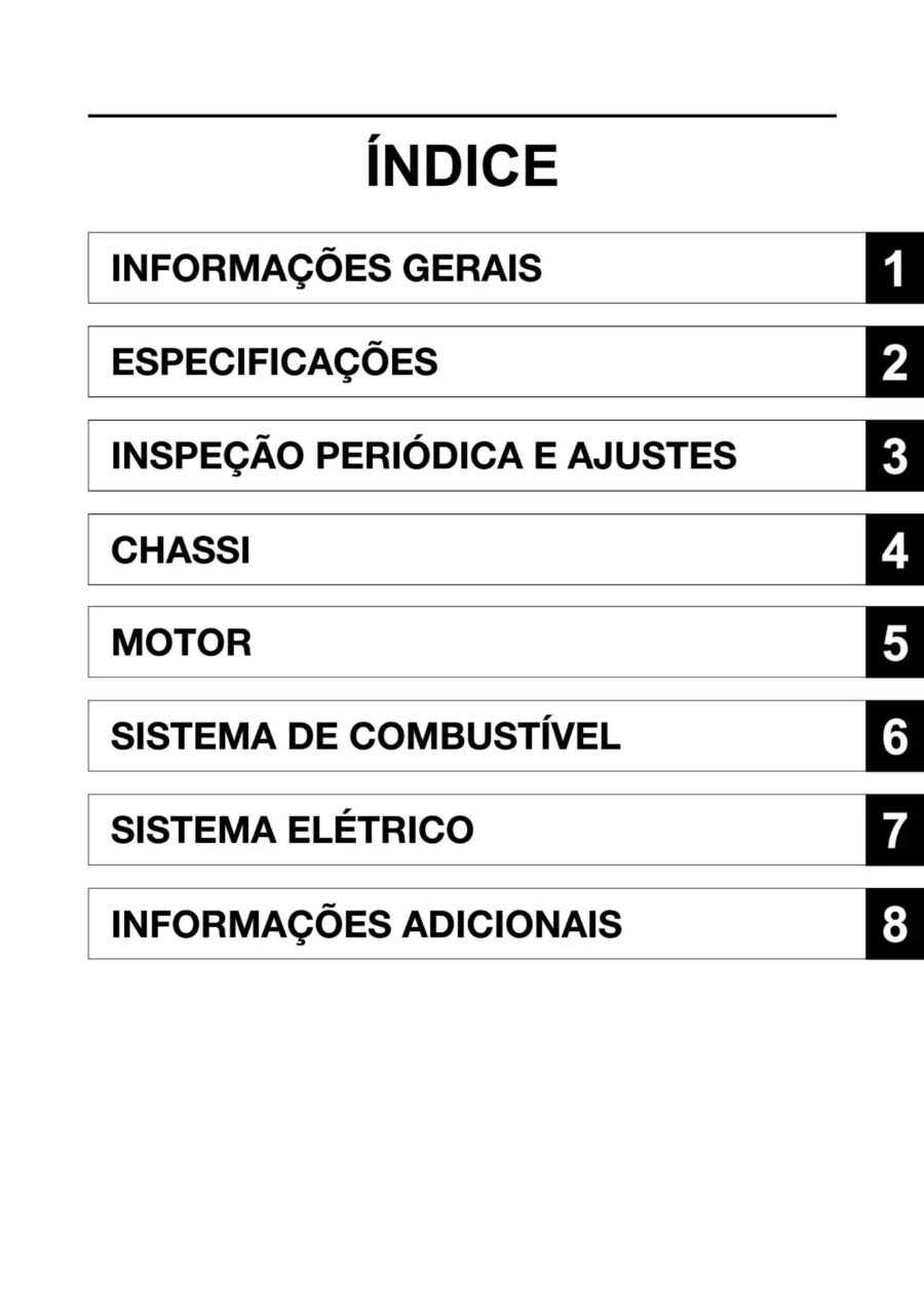 Manual De Serviços - Yamaha - YBR 125i Factor ED UBS BlueFlex - 2020