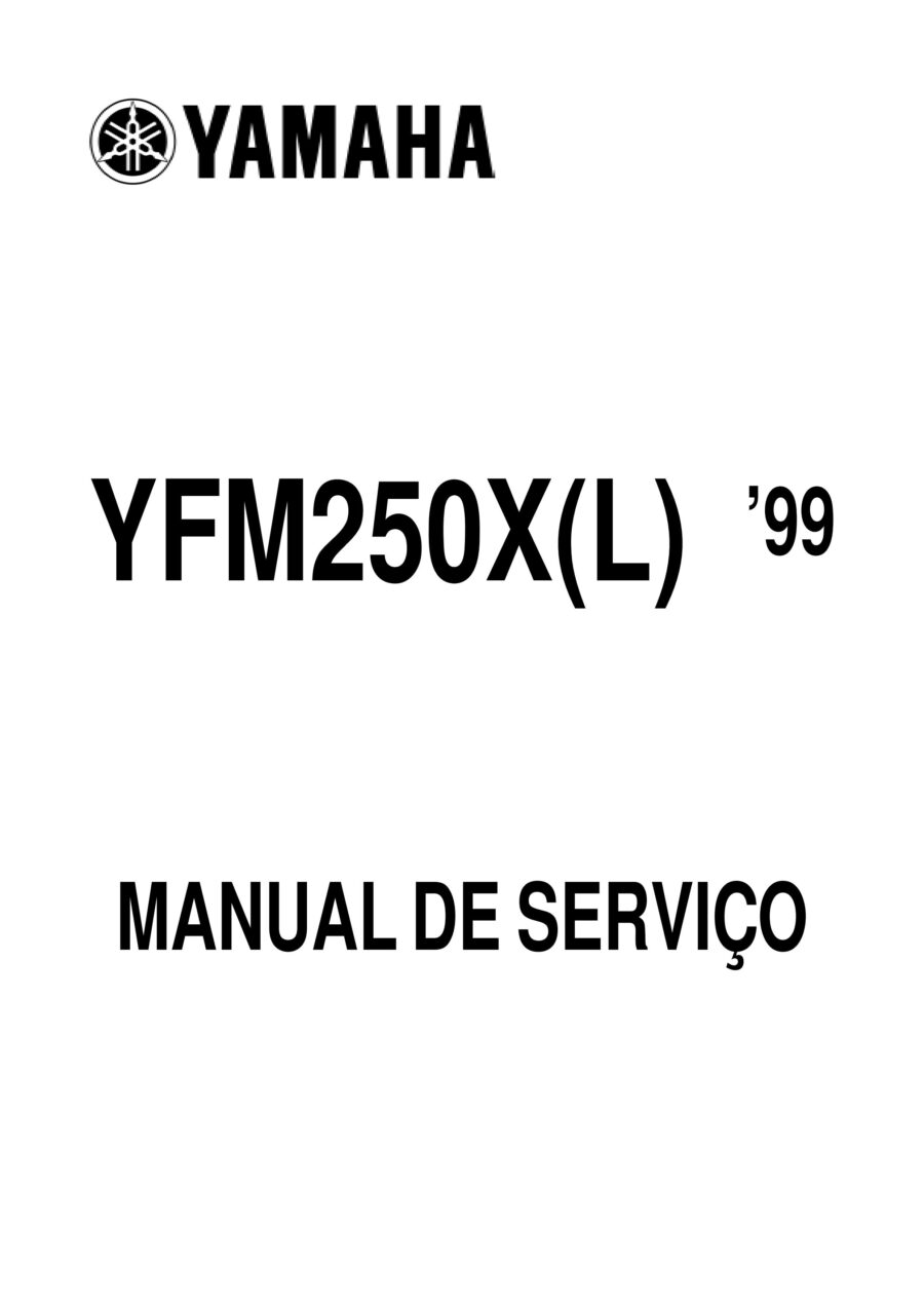 Manual De Serviços - Yamaha - YFM 250 - 1999 - 2006