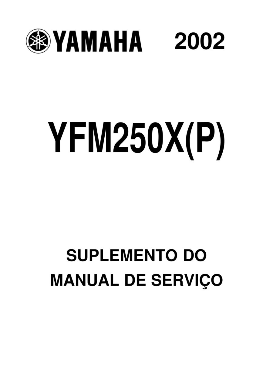 Manual De Serviços - Yamaha - YFM 250 - 1999 - 2006