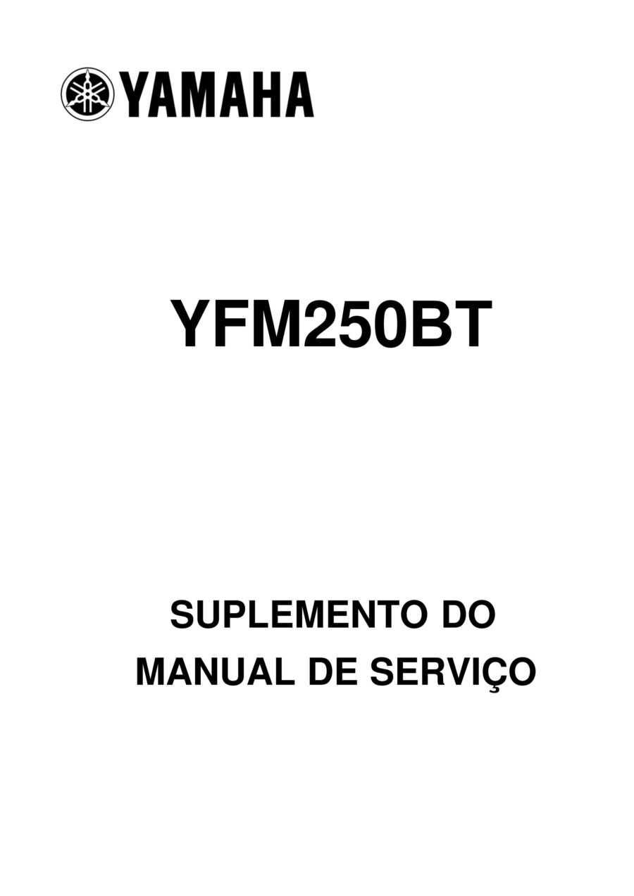 Manual De Serviços - Yamaha - YFM 250 - 1999 - 2006