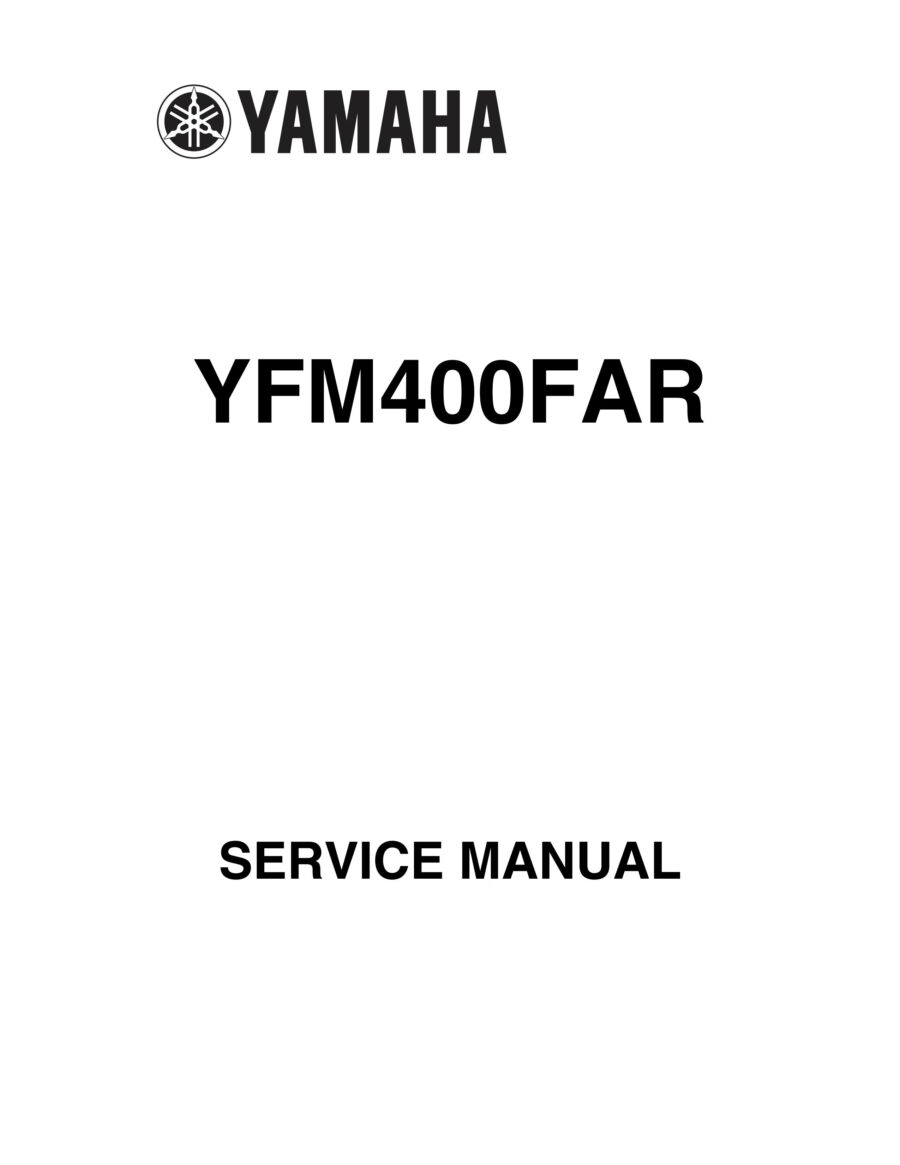 Manual De Serviços - Yamaha - YFM 400 FAR - 2002